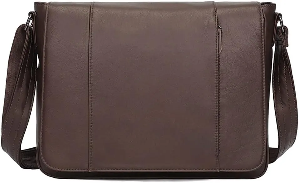 Vintage Crossbody Bag Oil Wax Leather Crossbody Bag Shoulder Bag Messenger Bag