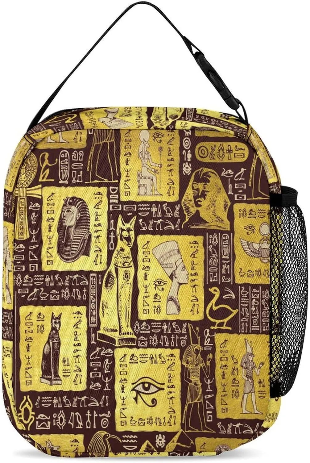 Vintage Egyptian Pharaonic Tribe Bags Set Backpack For Work Hiking Lunch Bag Travel Unisex Bags