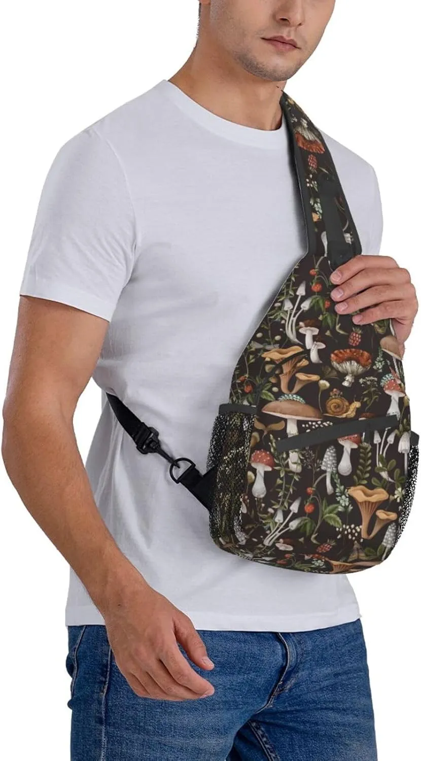 Vintage Elephant Sling Backpack Unisex Crossbody Chest Bag Shoulder Chest Bag For Women Men Hiking Travel