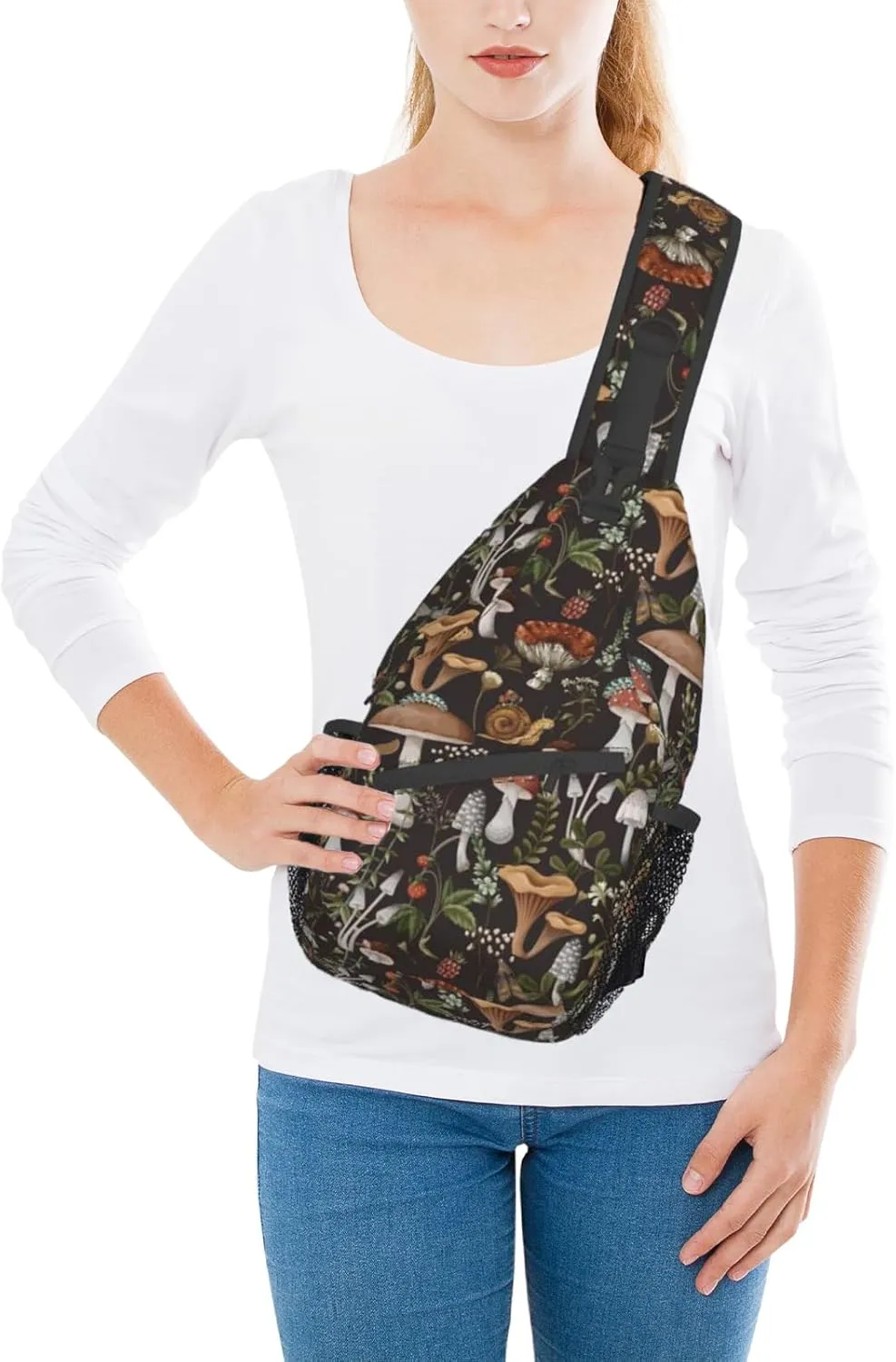 Vintage Elephant Sling Backpack Unisex Crossbody Chest Bag Shoulder Chest Bag For Women Men Hiking Travel