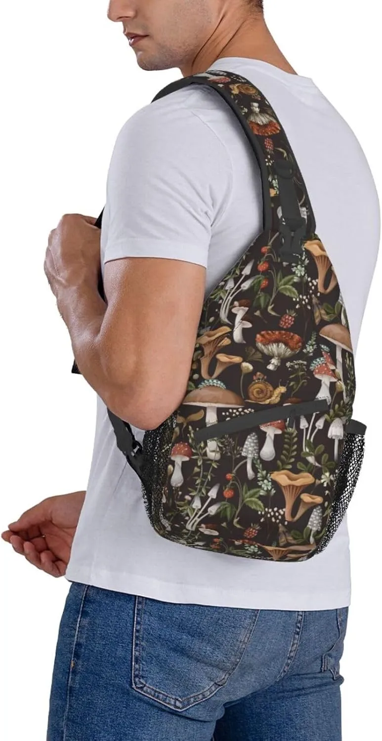 Vintage Elephant Sling Backpack Unisex Crossbody Chest Bag Shoulder Chest Bag For Women Men Hiking Travel