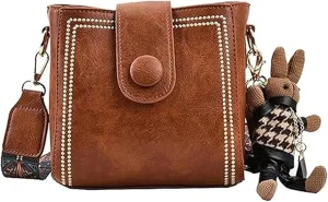 Vintage Fashion Bag,Crossbody Bags for Women,Vintage Retro Small Water Bucket Crossbody Bags for Women
