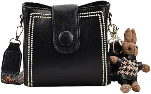 Vintage Fashion Bag,Crossbody Bags for Women,Vintage Retro Small Water Bucket Crossbody Bags for Women