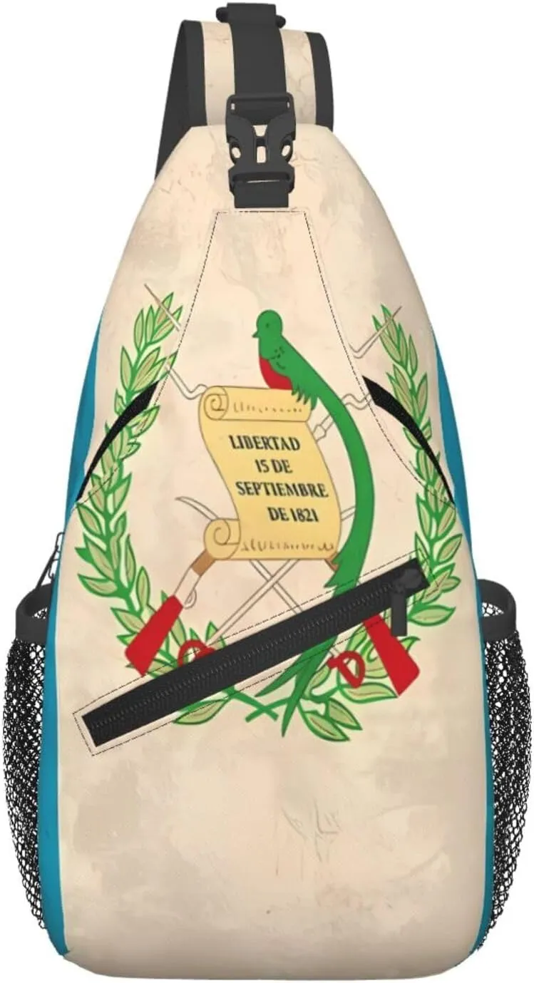 Vintage Half South African American Flag Sling Bag Adjustable Chest Bags Crossbody Bag Travel Shoulder Backpack