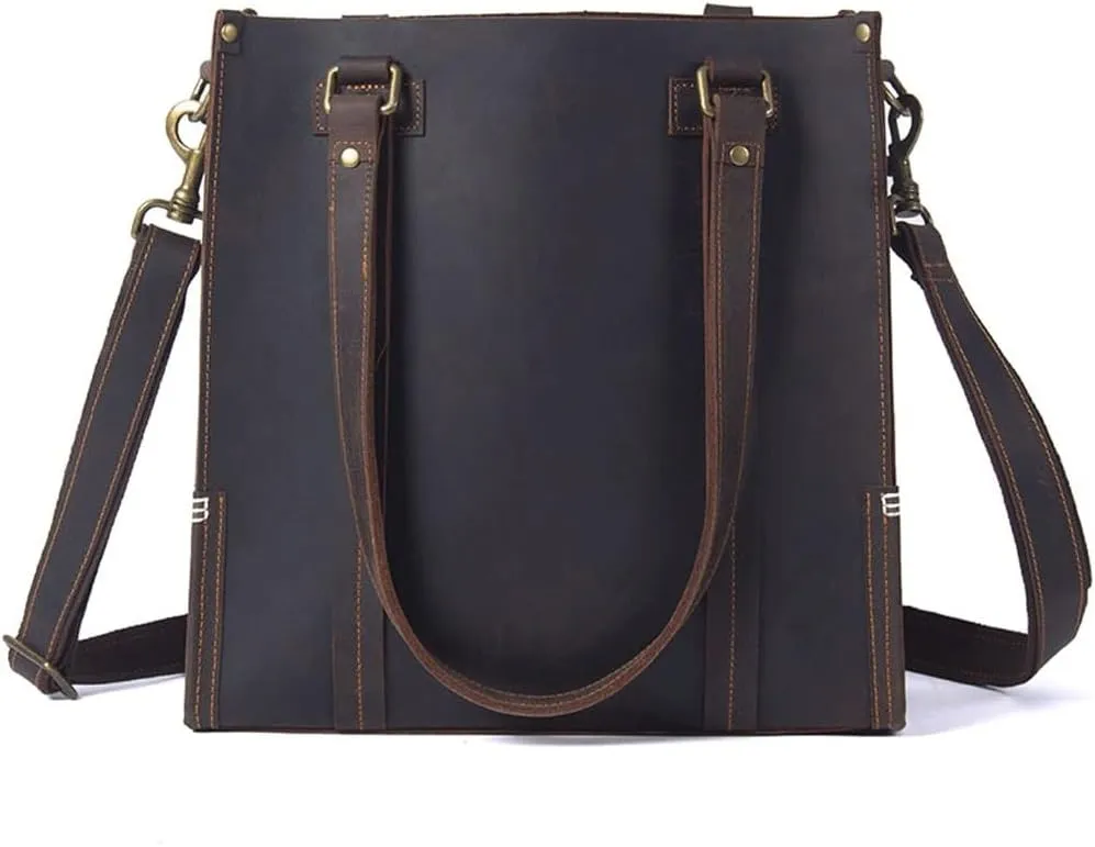 Vintage Handmade Mad Horse Pitote Bag Shoulder Crossbody Tote Bag