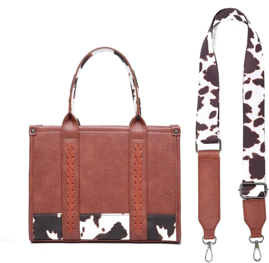 Vintage Printed Ladies Shoulder Bag & Leather Tote Crossbody Women's Bag