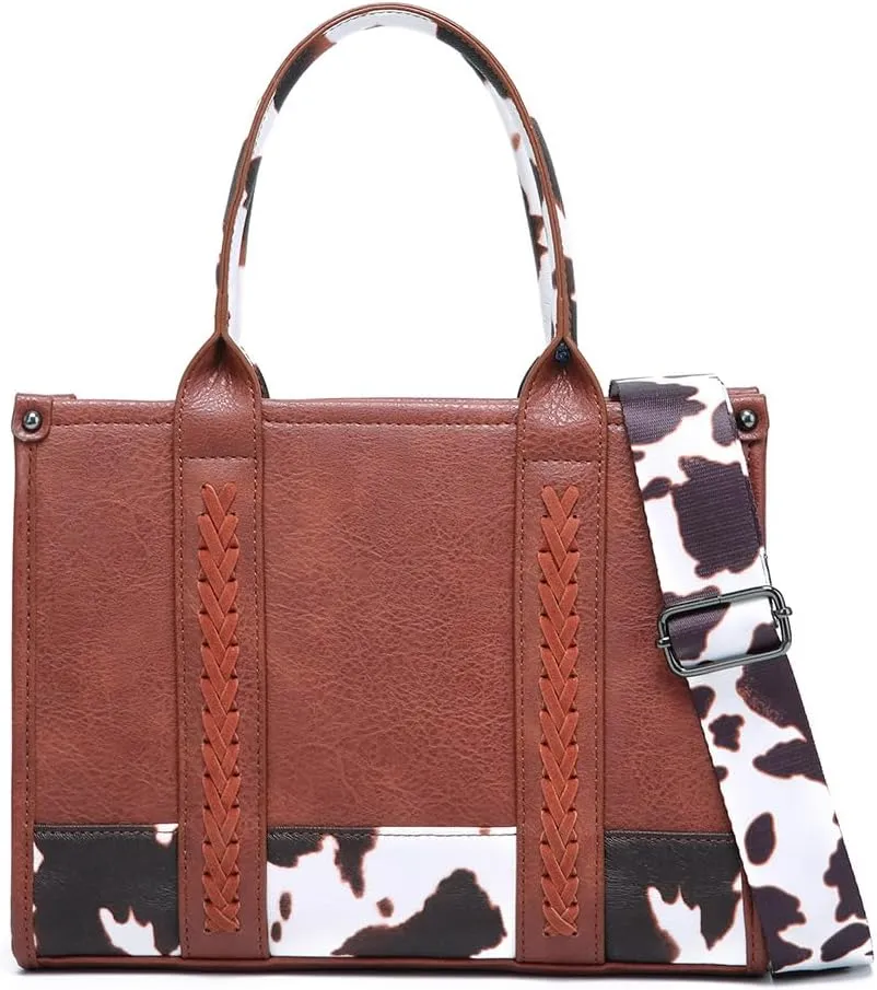 Vintage Printed Ladies Shoulder Bag & Leather Tote Crossbody Women's Bag