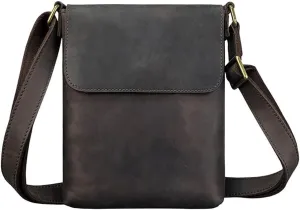 Vintage Shoulder Bag Crazy Horse Leather Crossbody Backpack Crossbody Bag