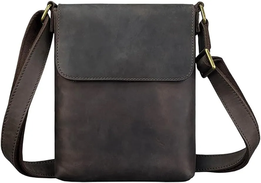 Vintage Shoulder Bag Crazy Horse Leather Crossbody Backpack Crossbody Bag