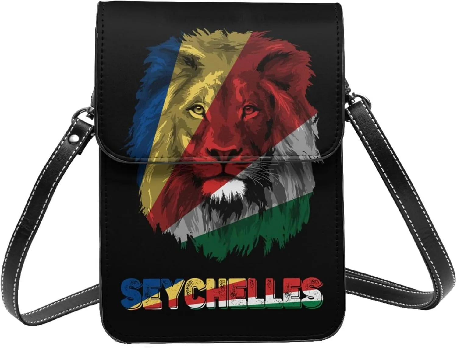 Vintage Vatican Flag Lion Head Small Crossbody Purse Cell Phone Bag for Women