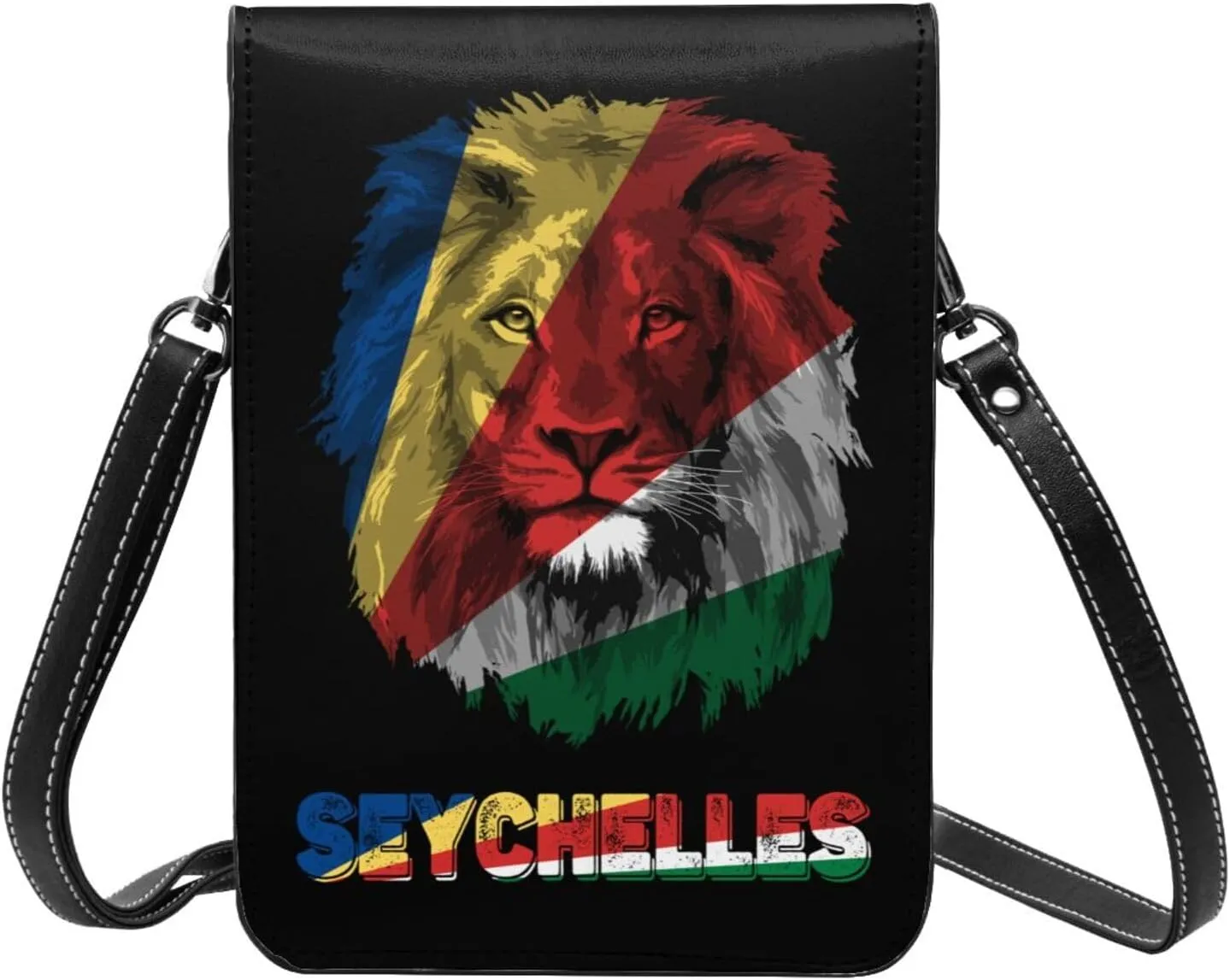 Vintage Vatican Flag Lion Head Small Crossbody Purse Cell Phone Bag for Women