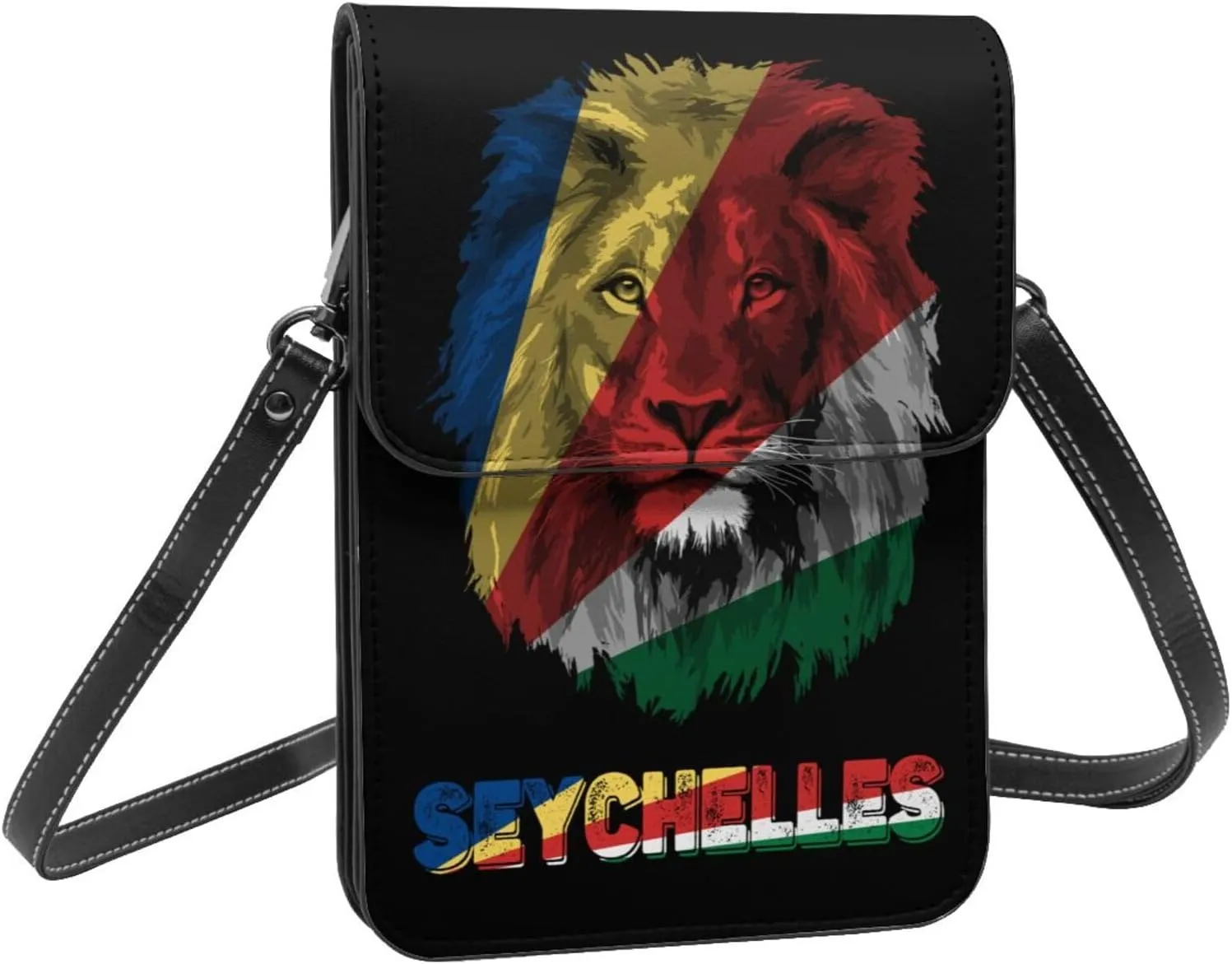 Vintage Vatican Flag Lion Head Small Crossbody Purse Cell Phone Bag for Women