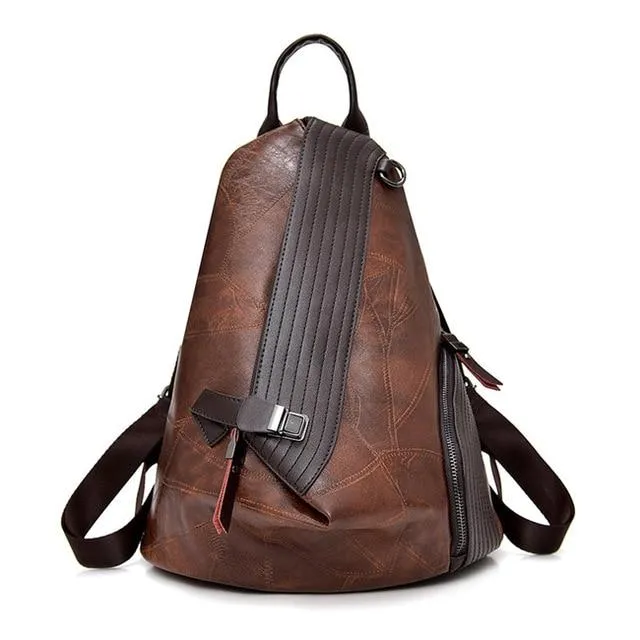 Vintage Women Antitheft Backpack