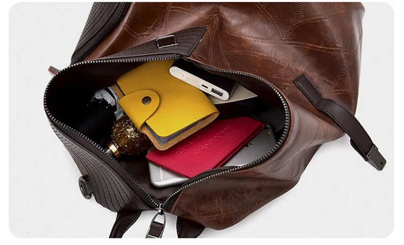 Vintage Women Antitheft Backpack