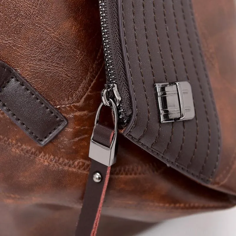 Vintage Women Antitheft Backpack