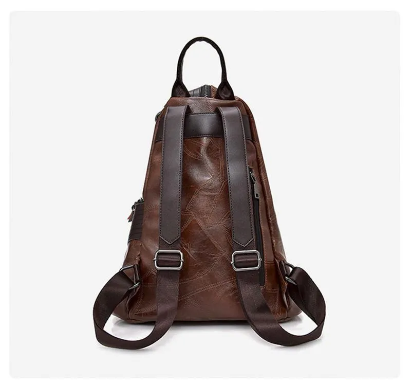Vintage Women Antitheft Backpack