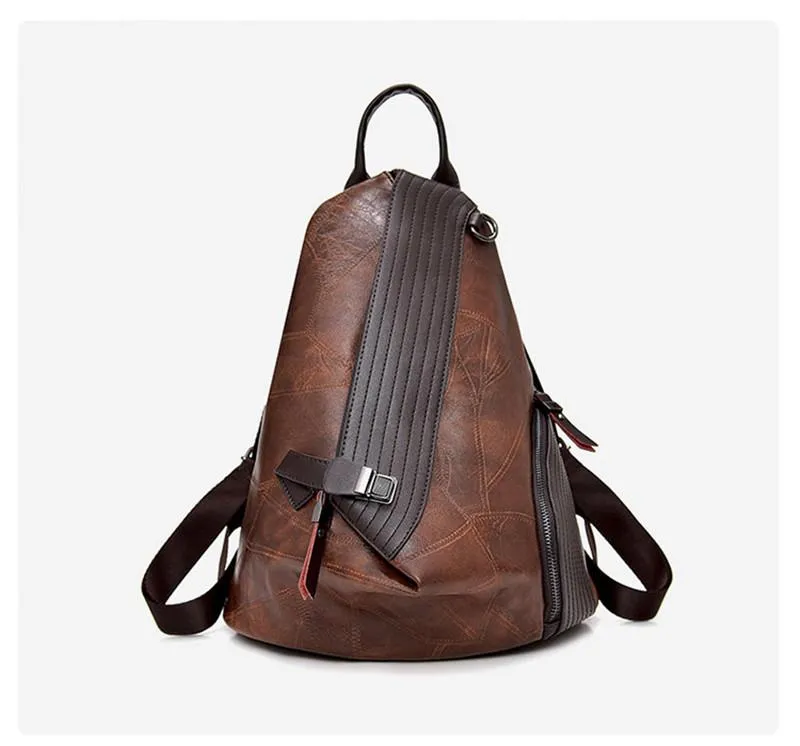 Vintage Women Antitheft Backpack