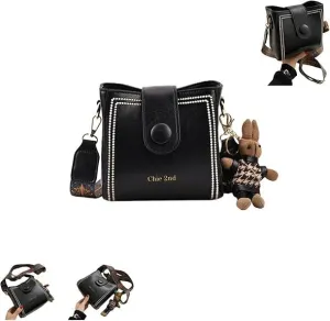 Vintage Women's Retro Crossbody Bucket Bag Collection - Small Waterproof Purse, Stylish Classic Fashion Handbag
