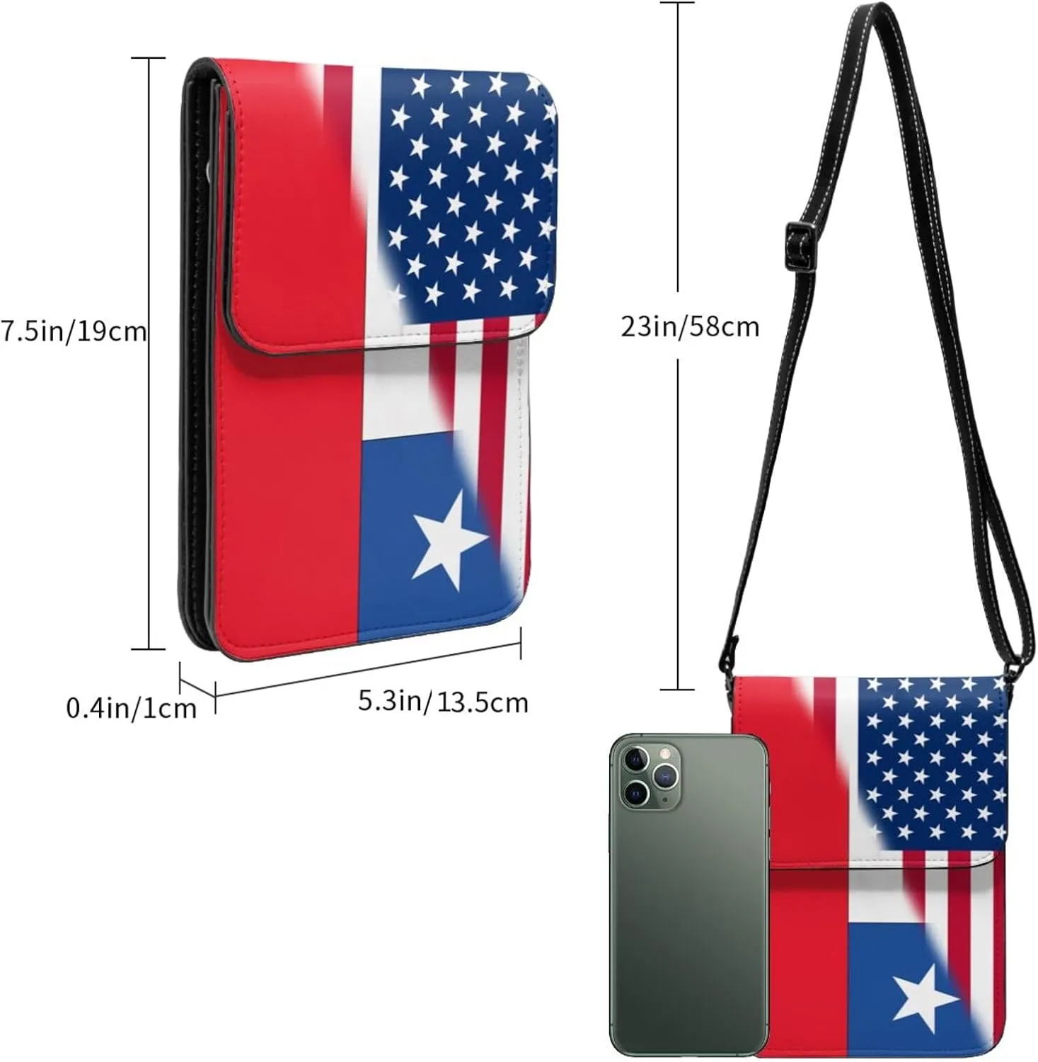 Vintage Zambia Zambian America Flag Small Crossbody Purse Cell Phone Bag for Women Girls Mini Over Shoulder Handbag Wallet