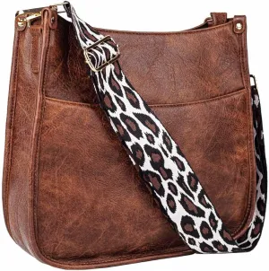 Viva Terry Vegan Leather Crossbody Fashion Shoulder Bag Purse with Adjustable Strap