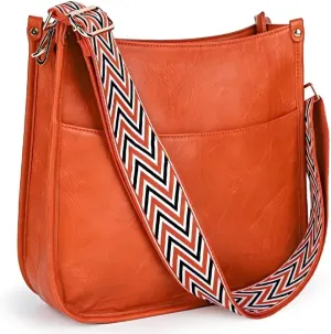 Viva Terry Vegan Leather Crossbody Fashion Shoulder Bag Purse with Adjustable Strap