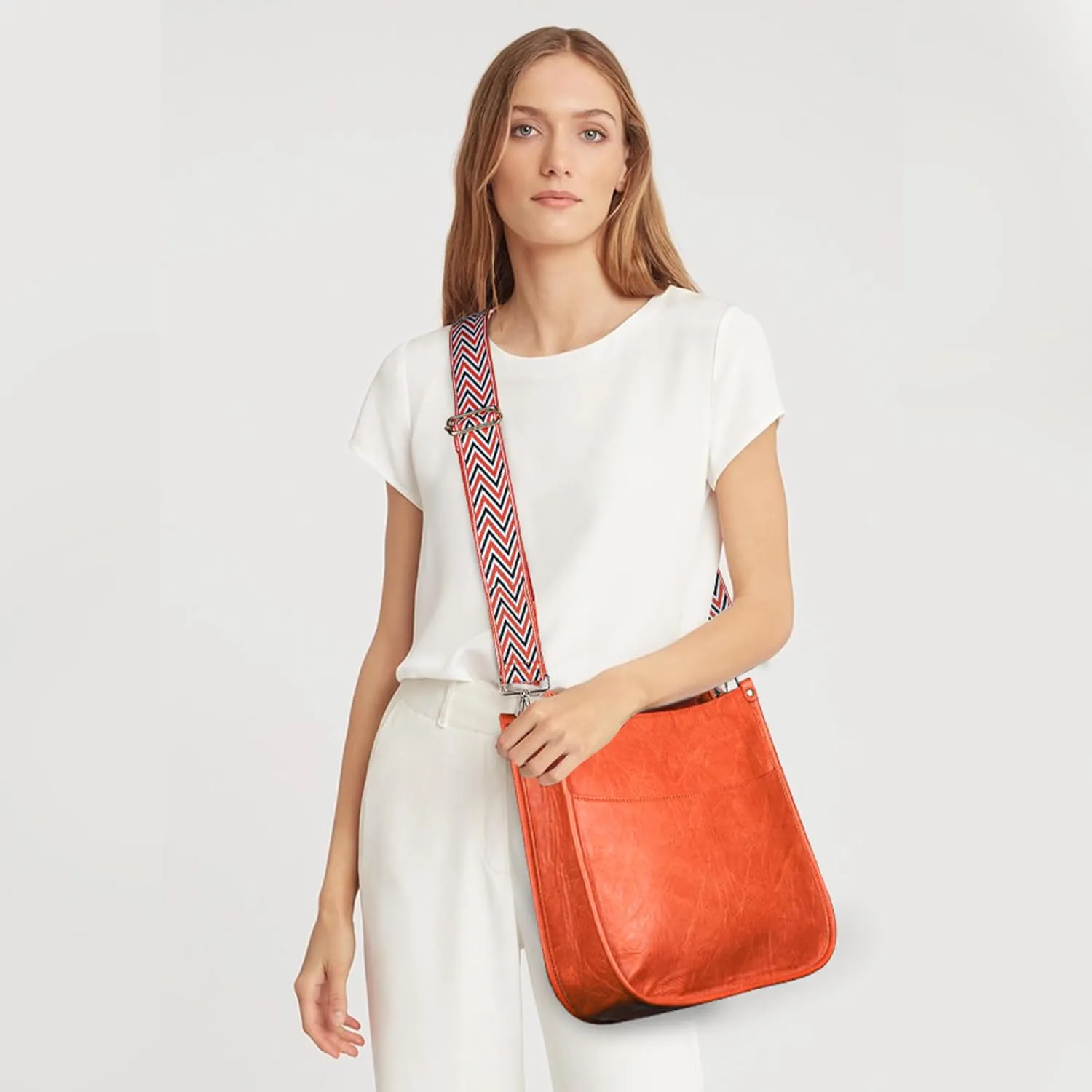 Viva Terry Vegan Leather Crossbody Fashion Shoulder Bag Purse with Adjustable Strap