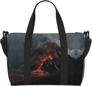 Volcano Print Fashionable Handbag Crossbody Bag,Perfect For Travel,Weekend Getaways And Daily Use