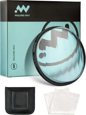 Walking Way 82mm Linear Prism Filter for Camera Lenses Creative Photography Premium Material with Foreground Blur and Repetitive Image Effects Multiple