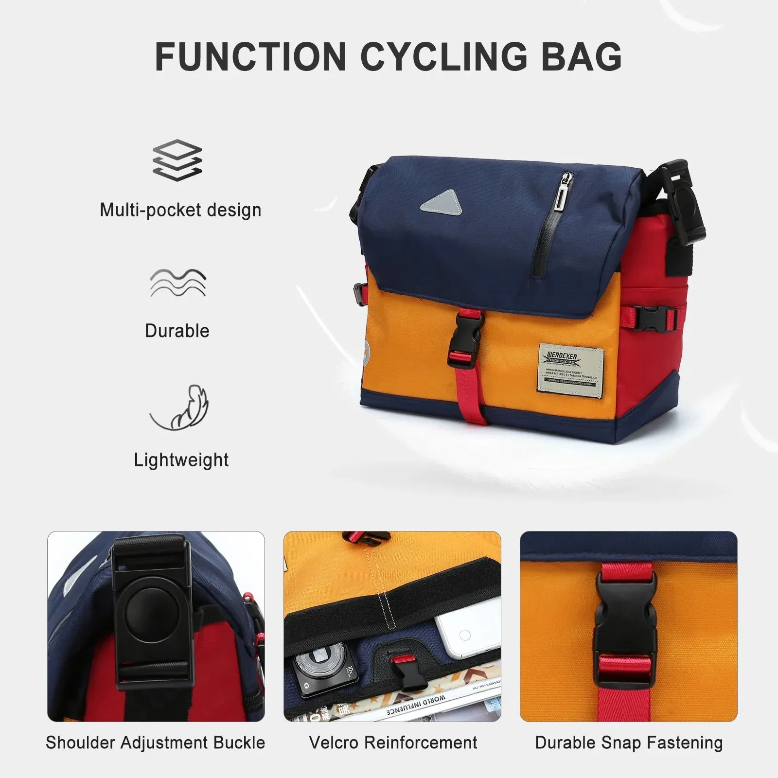 Water Resistant Canvas Messenger Bag