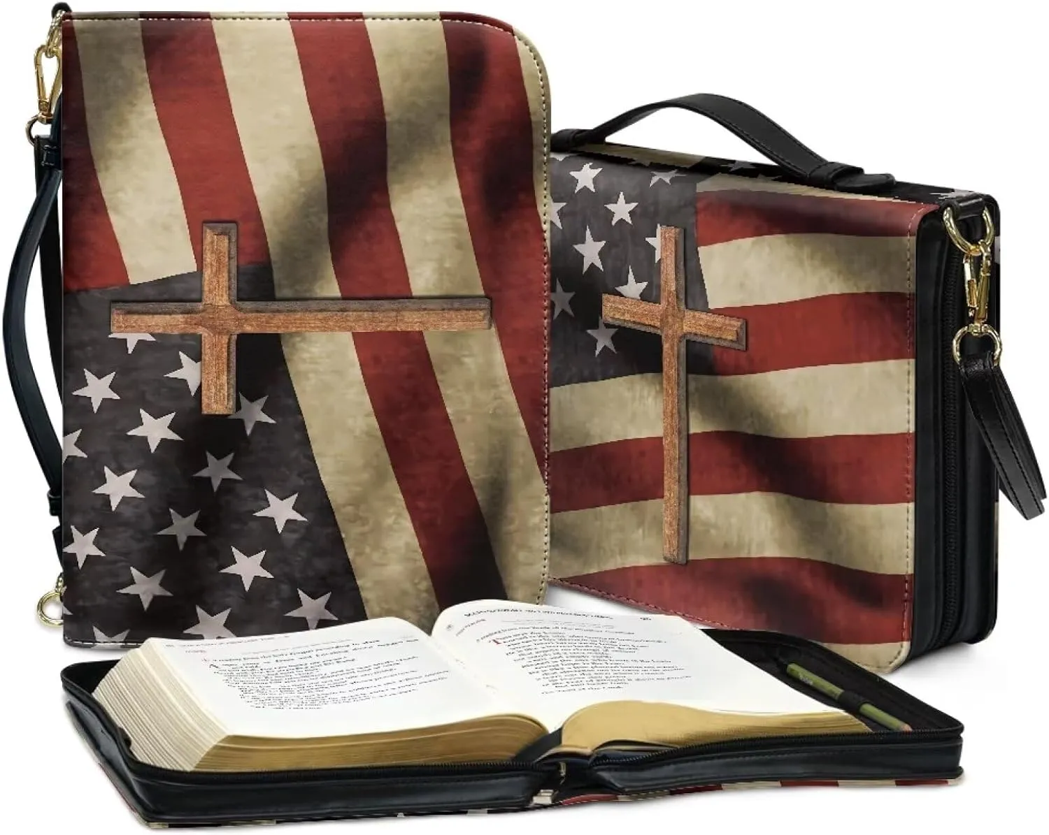 Waterproof Bible Case Bible Covers for Women Crossbody Bag Large Size Bible Protective Size M-2XL