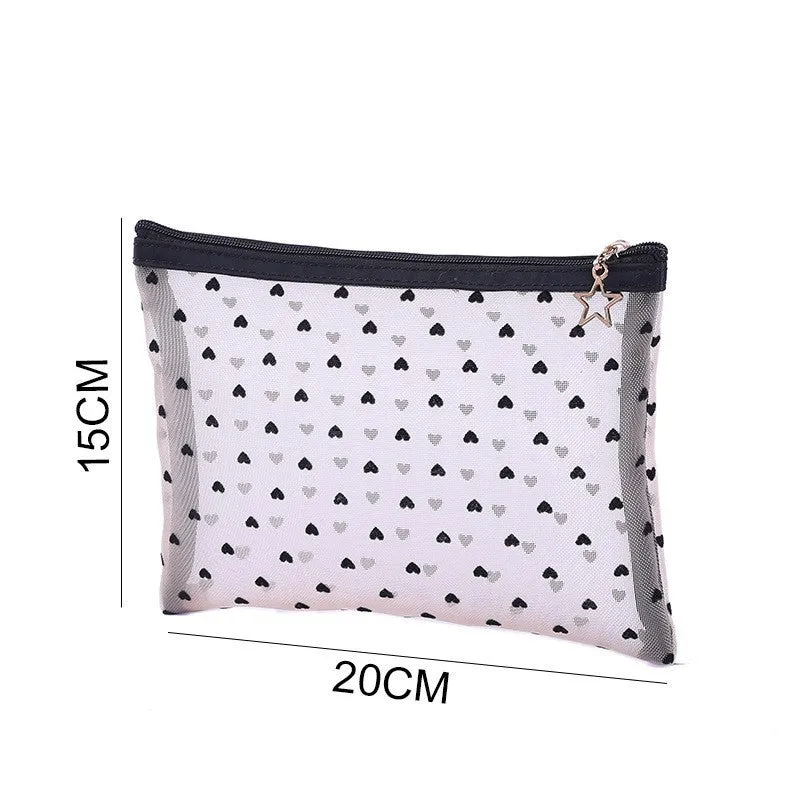 Waterproof Buggy Love Flocking Mesh Transparent Lock