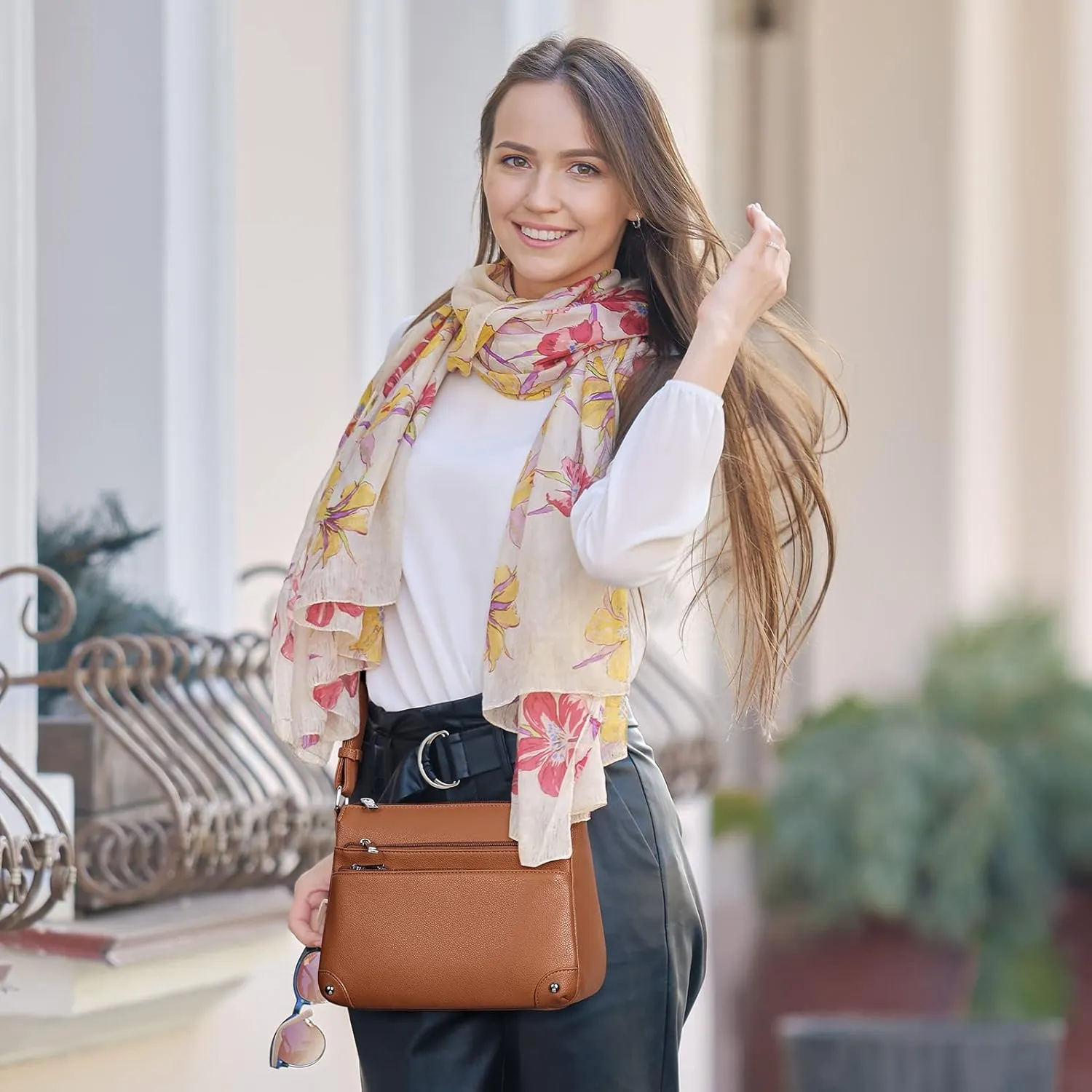WESTBRONCO Crossbody Bags for Women, Medium Size Shoulder Handbags, Satchel Purse with Multi Zipper Pocket