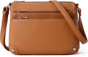 WESTBRONCO Crossbody Bags for Women, Medium Size Shoulder Handbags, Satchel Purse with Multi Zipper Pocket