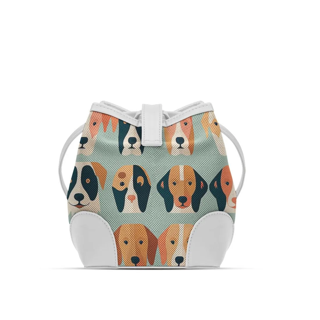 White Bucket Bags Dogs