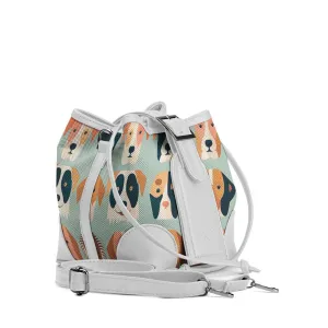 White Bucket Bags Dogs