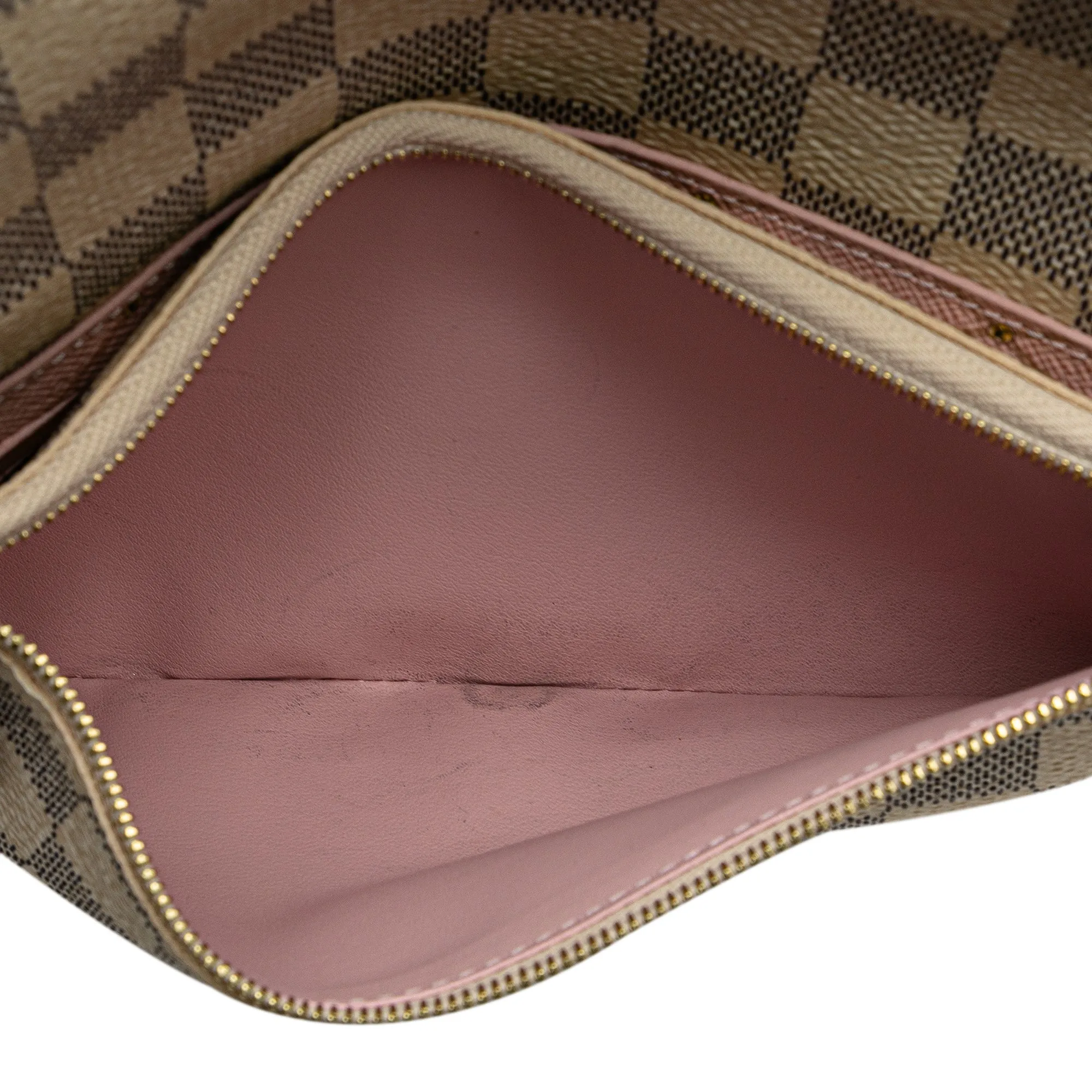 White Louis Vuitton Damier Azur Summer Trunks Pochette Weekend Crossbody Bag