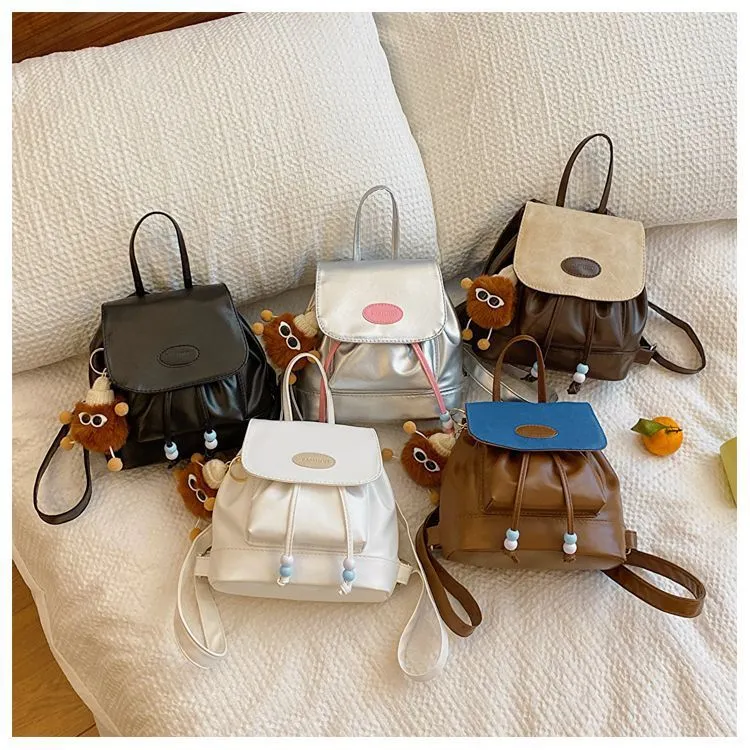 Wholesale New Fashionable Foreign Girl Retro Patchwork Backpack
