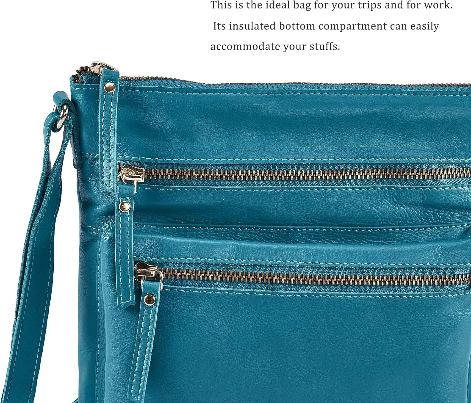 Wise Owl Accessories Small Crossbody Bags for Women Real Leather Purse Handbags Crossover Over the Shoulder Pocketbook