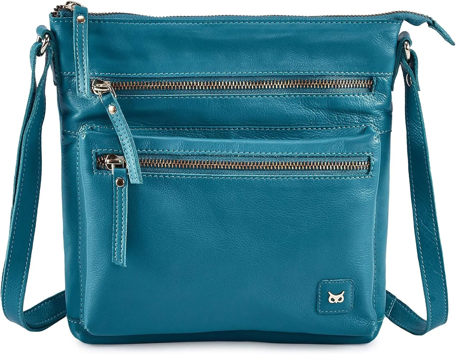 Wise Owl Accessories Small Crossbody Bags for Women Real Leather Purse Handbags Crossover Over the Shoulder Pocketbook