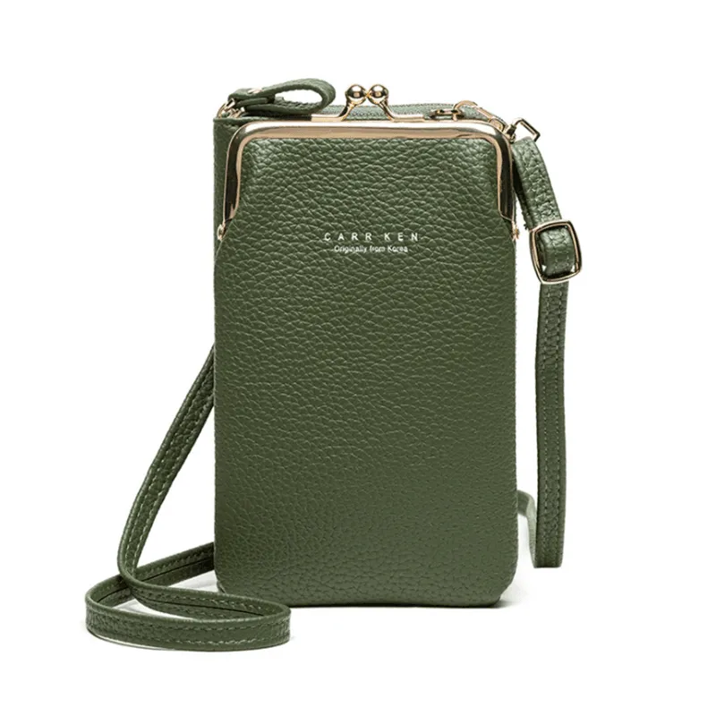 Women Mobile Phone Bag Pu Leather Purse Wallet Shoulder Small Pouch Crossbody Au