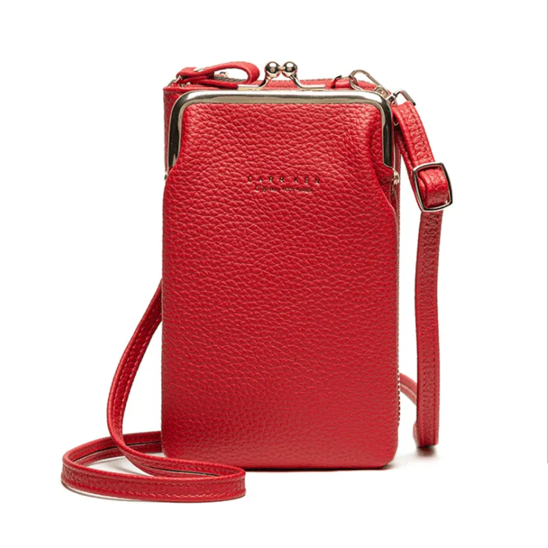 Women Mobile Phone Bag Pu Leather Purse Wallet Shoulder Small Pouch Crossbody Au