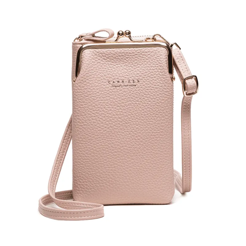 Women Mobile Phone Bag Pu Leather Purse Wallet Shoulder Small Pouch Crossbody Au