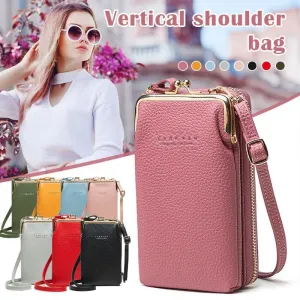 Women Mobile Phone Bag Pu Leather Purse Wallet Shoulder Small Pouch Crossbody Au