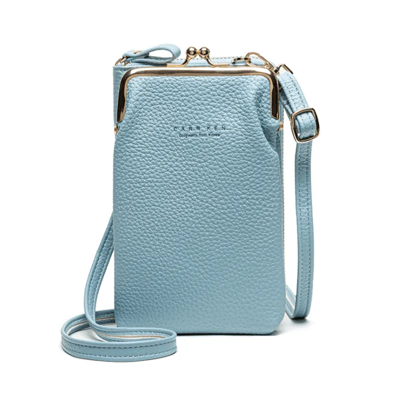 Women Mobile Phone Bag Pu Leather Purse Wallet Shoulder Small Pouch Crossbody Au