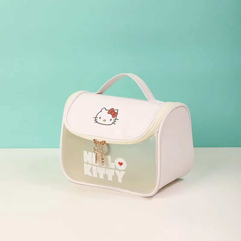 Women's Cartoon Large Capacity Portable Good-looking Double Zipper Cosmetic Bags