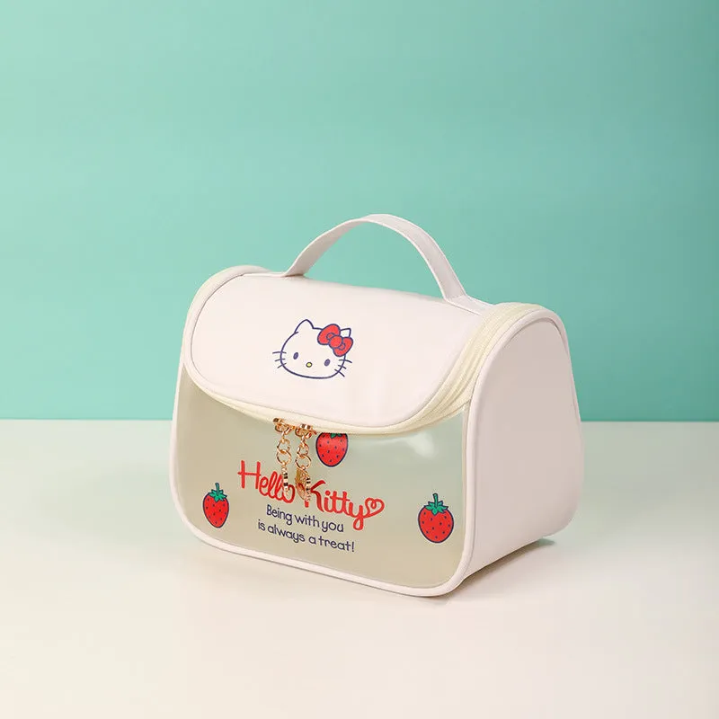 Women's Cartoon Large Capacity Portable Good-looking Double Zipper Cosmetic Bags