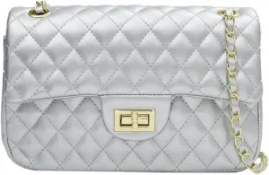Women's Elegant Quilted Design Cute Shoulder Bag,Fashionable Chain Strap Crossbody Bag for Women & Girls