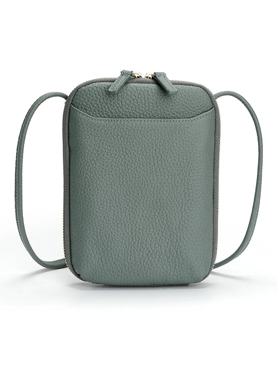 Women's Female Niche Leather Trend Simple Slung Bags