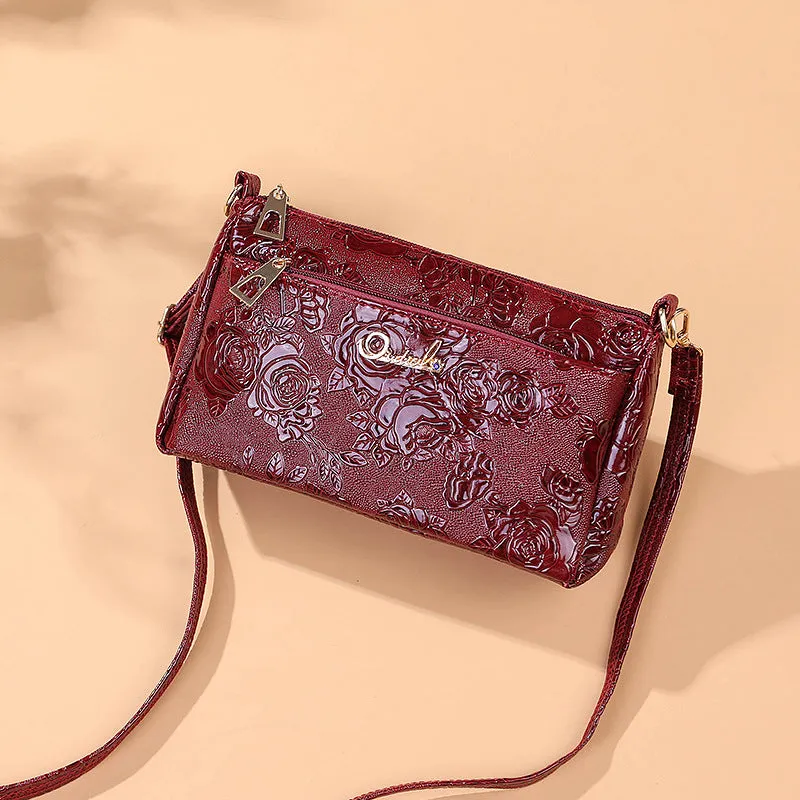 Women's Female Stall Running Rivers Lakes Rose Crossbody Bags
