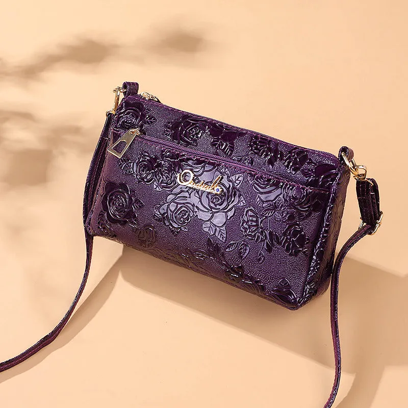 Women's Female Stall Running Rivers Lakes Rose Crossbody Bags